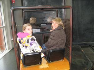 Entering a scary coal mine.