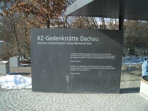 This is the main entrance to the memorial site.  The concentration camps were originally designed to hold political prisoners.