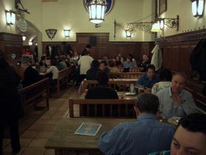 Other tables nearby.  This was only a small section of a very large room.