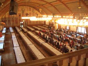 This is the upstairs banquet hall.