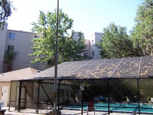 The complex even has its own swimming pool, which is really nice on a hot Florida day.