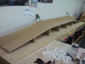 Before I could build the main wing spar, I had to build a jig.  The jig was needed to ensure the tight tolerances needed.  Also, the spar has some complex angles and bends in it and the best way to build it was to use a jig.