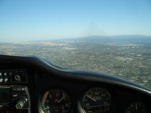 There are many beautiful views over the Bay Area.  Here are the sights from a typical flight.