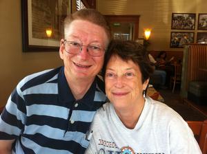 My girlfriend Helen and I getting ready to go geocaching.