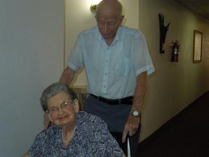 Mom and Dad heading down to dinner.