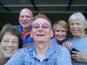 Selfie; L-R: Helen, Wayne, Charles, Cousin Margie, Rosie