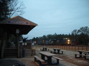 This was a very nice place to watch the trains.  I can imagine in the Summer, it would be nice to have a picnic here.
