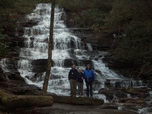 Once there, we had to hike down to the river.