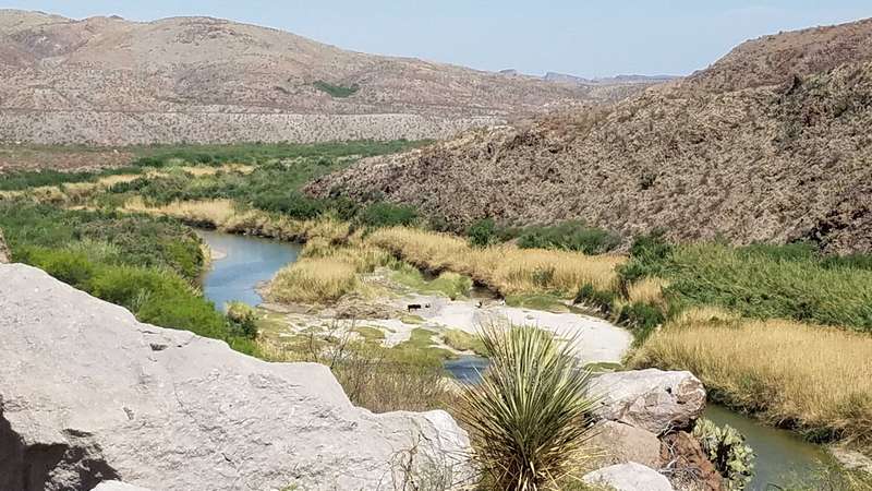 Here are two more views of the Rio Grande river.  Mexico is on the other side.