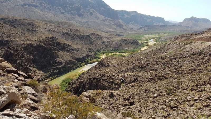 When I was a child in school, we were taught that the Rio Grande was an old, old, river and that in places, it is a mile wide and an inch deep.  Unfortunately, those days have past as the water is being taken out of the river further upstream in states as far North as Colorado.  As a result, by the time the river reaches Texas, there is not much water left.