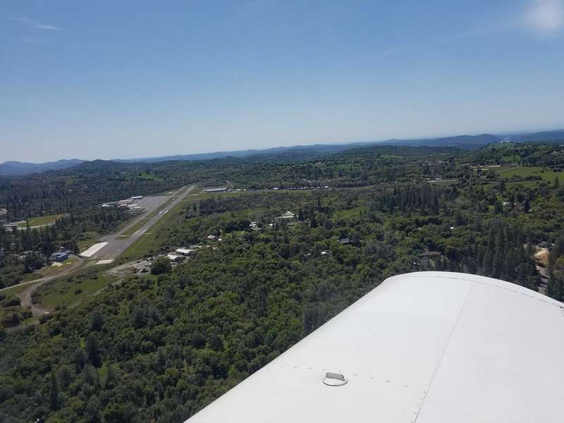 Approaching Columbia Airport in Columbia, California.