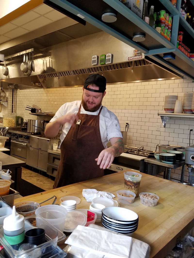 Jack loves his job as he has much more responsibility than he had working at upscale restaurants in San Diego.