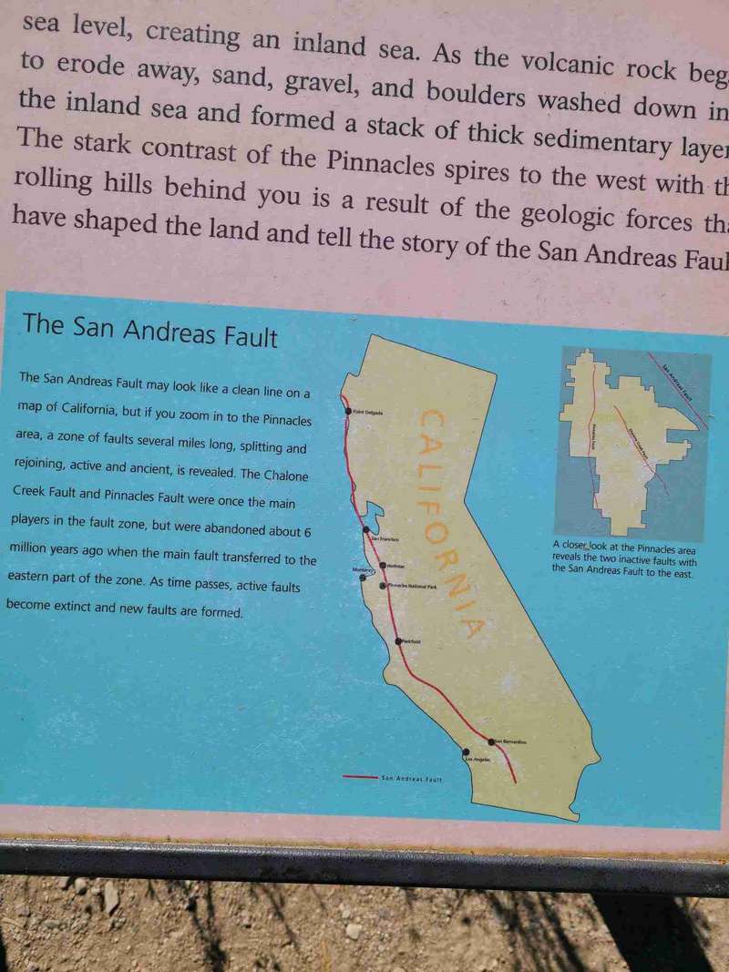 East side of Pinnacles NP