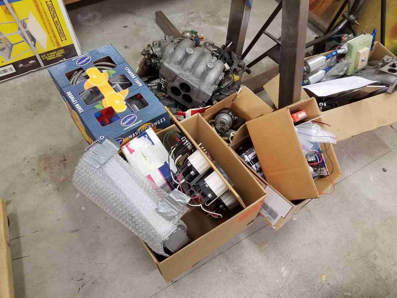 Miscellaneous parts associated with the engine