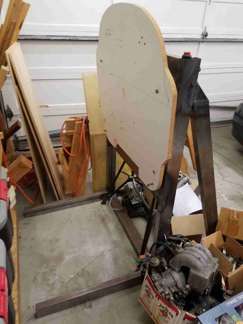 The custom made, by Jeff, engine stand