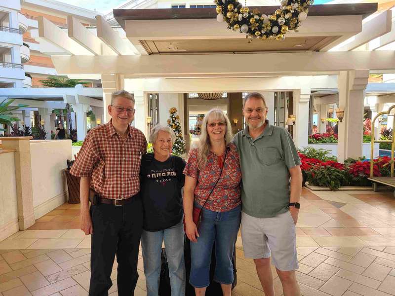 Charles, Helen, Janice and Mark at the Grand Wailea Resort