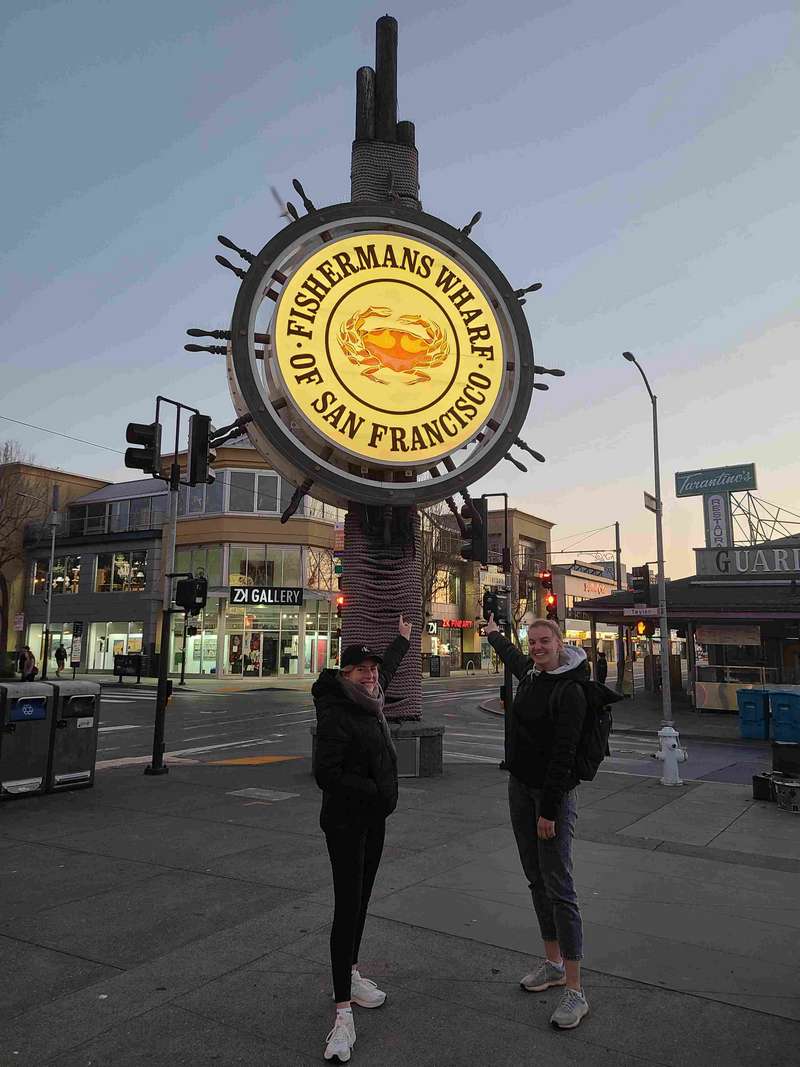 Fisherman's Wharf, the last stop of the day.