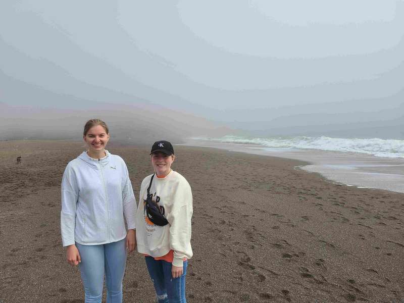 Charles got lost and ended up on Rodeo Beach in the Marin Headlands.
