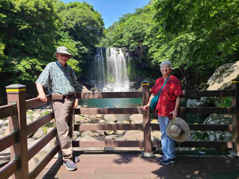 Helen and Charles at the lower falls.