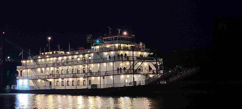 The River boat at night (we were on it during the day)