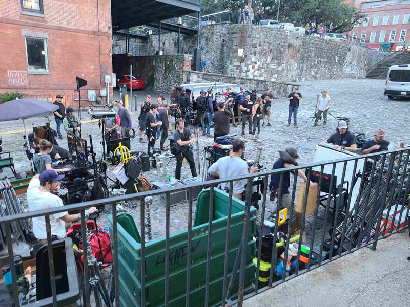 It takes a lot of equipment to make a movie!  The title "Green Fairy" is the working title.  Once released, the name may be different.