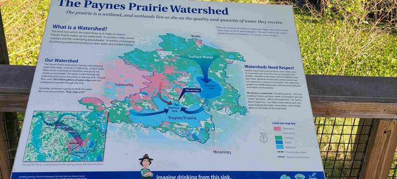 Map of the Paines Prairie
