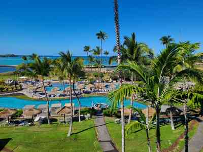 Taking in the balcony view at the Hilton Waikoloa Village, home base for the JEDEC meetings.