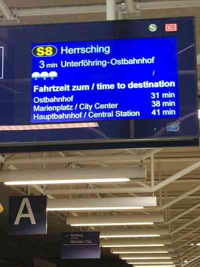 We are headed to Ostbahnhof (East railway station) where we had to change trains to get to our hotel.