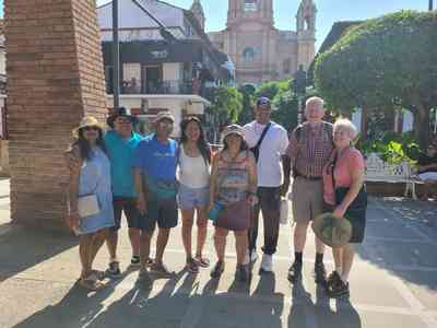 Our first expedition in Puerto Vallarta. Left to right: Kamala, Keith, Vic, Lysa, Doris, Rey, Charles and Helen.