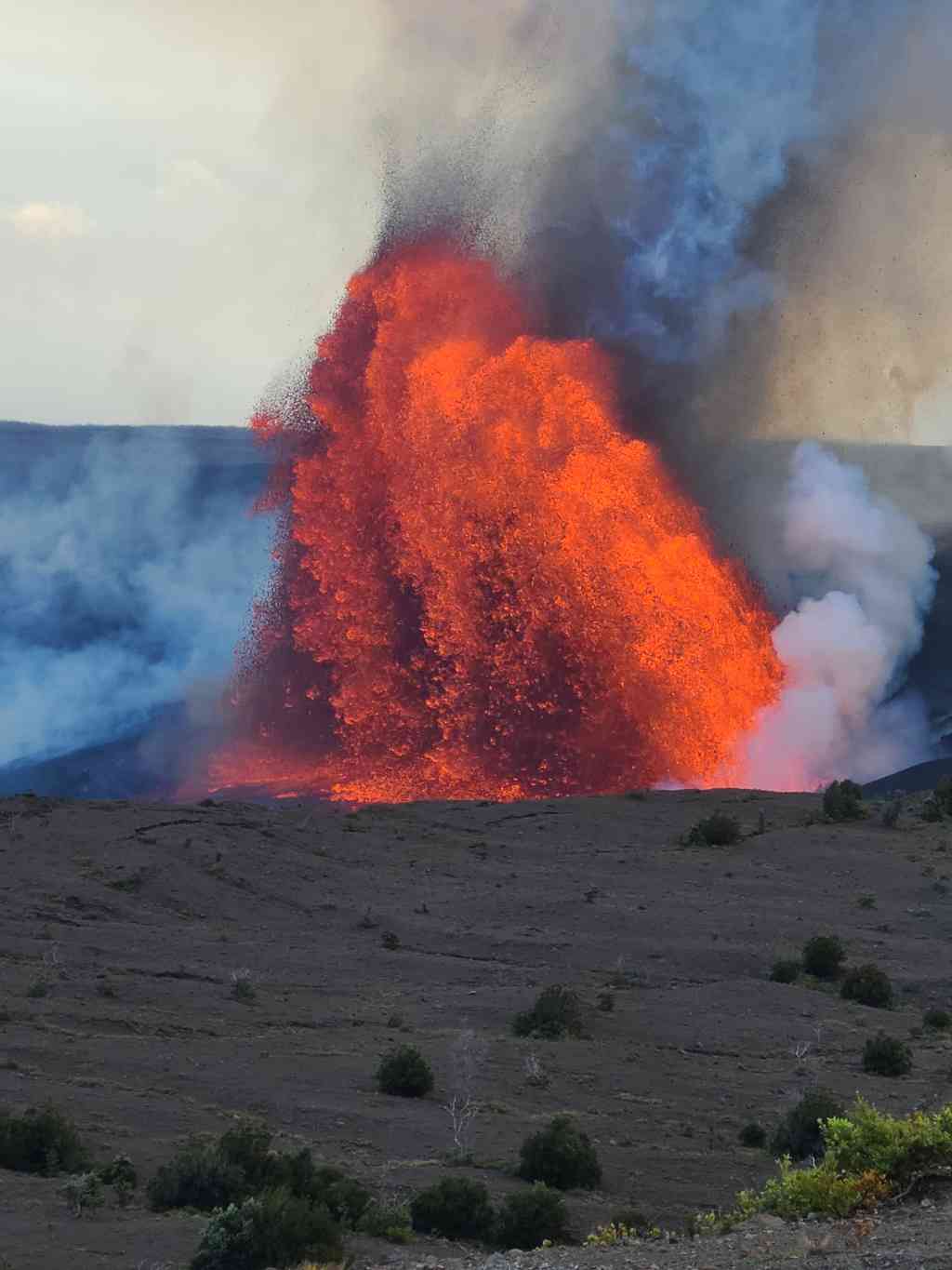 Red-hot lava spewing from Kilauea—bucket list officially checked!