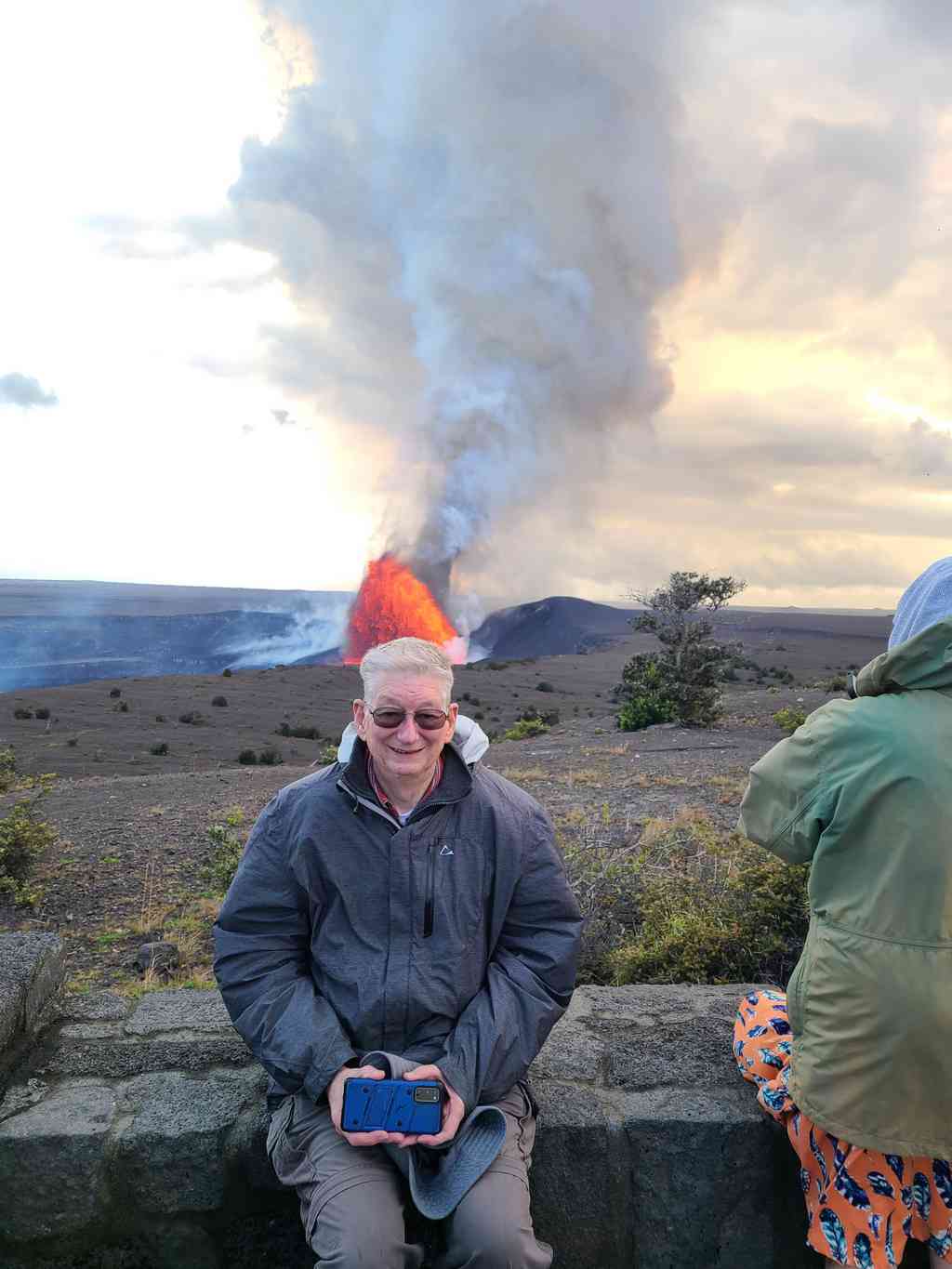 Oh no! Charles's hair is on fire—someone got a little too close to the heat!