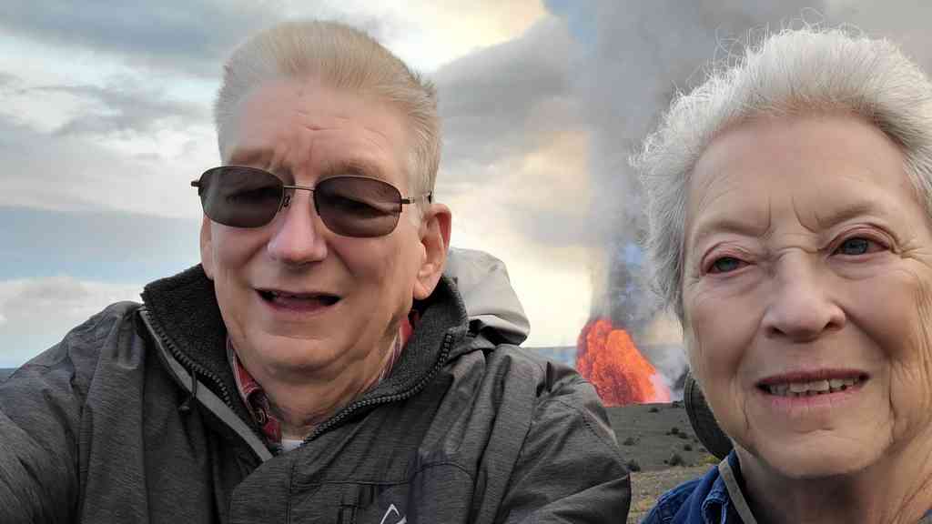Nothing between us but an active volcano.