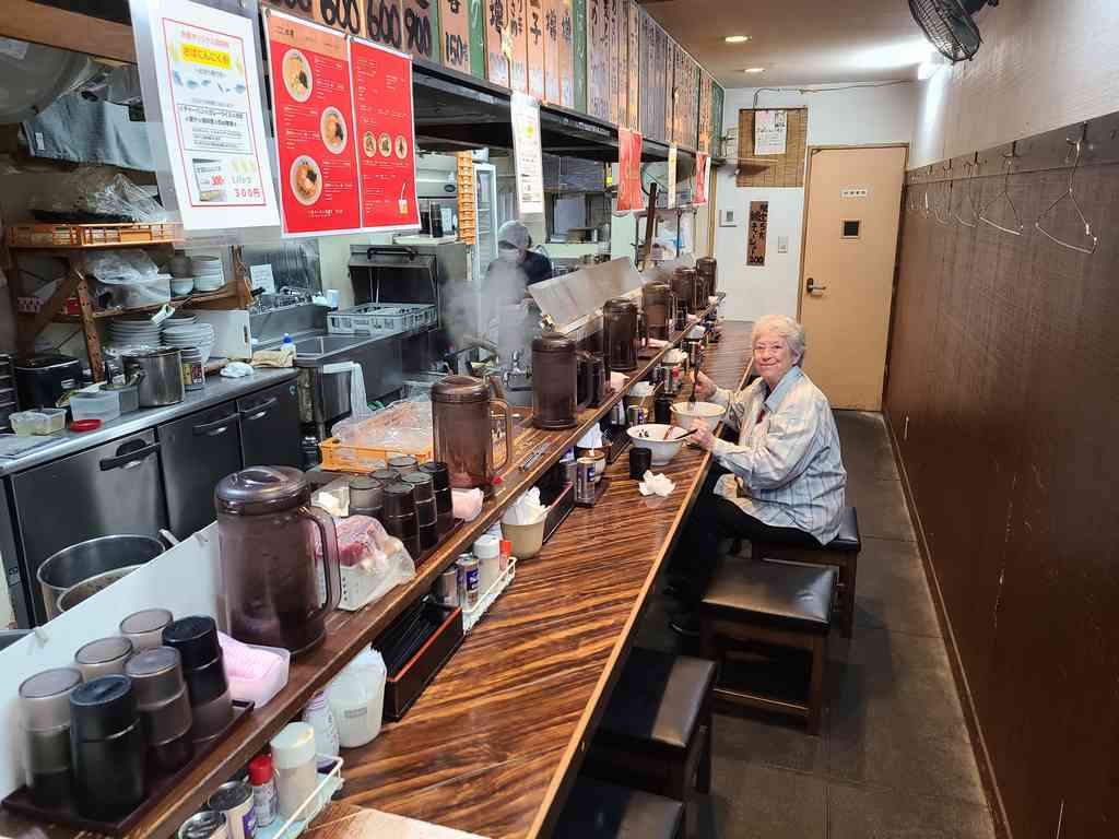 A renowned local Sapporo ramen shop.