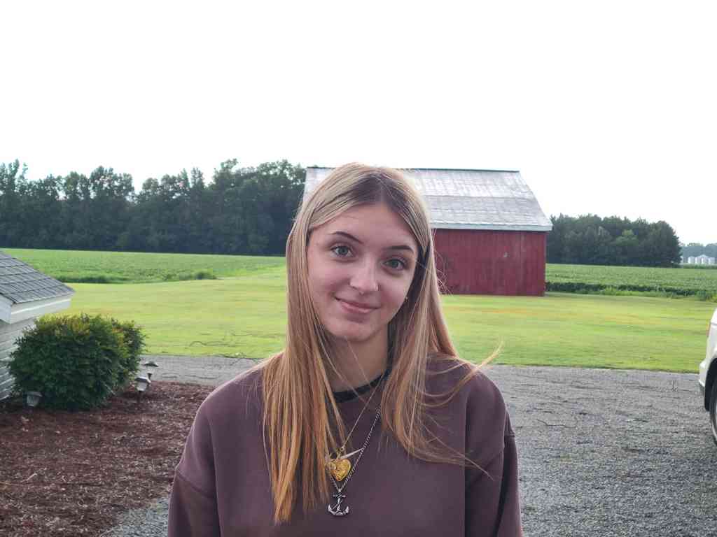 Reghan loving the peaceful countryside.