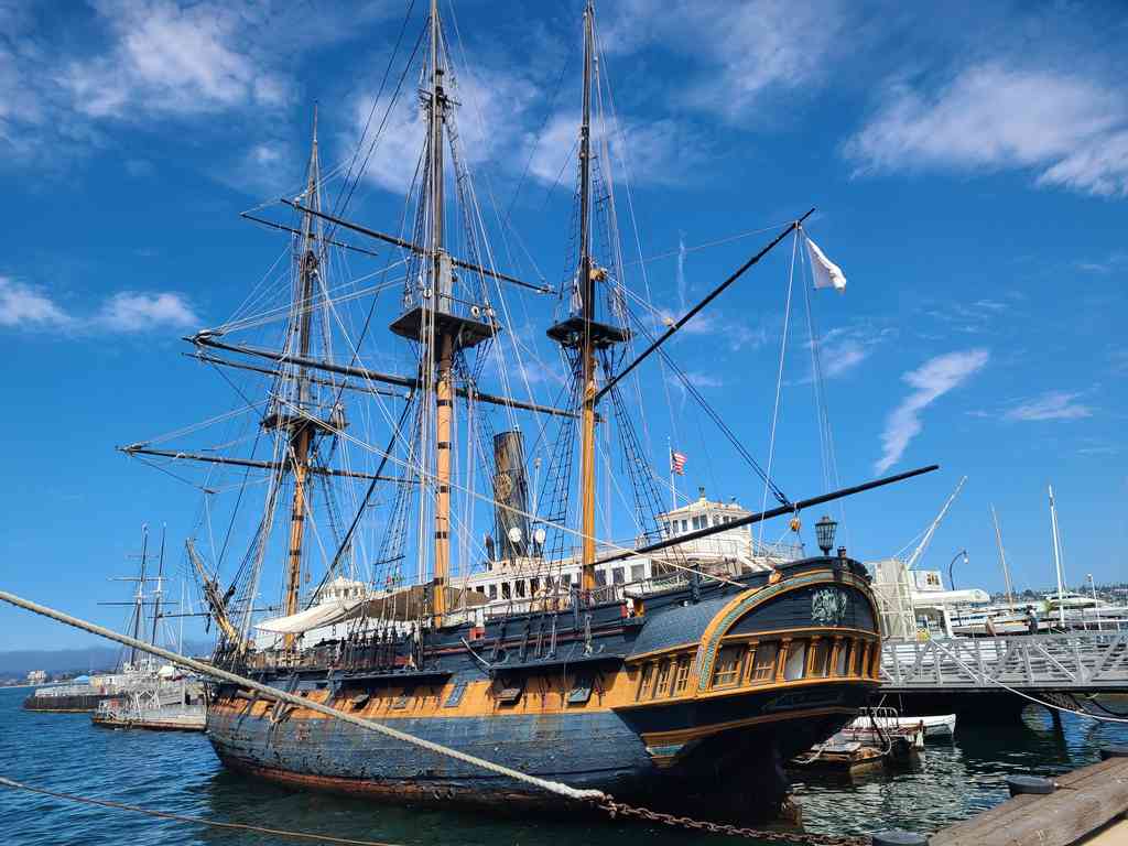 Historic merchant vessel from the 1800s.