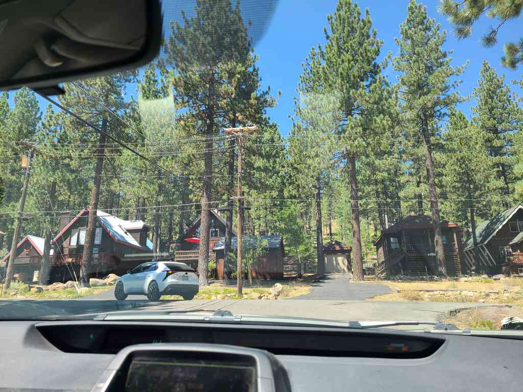 Approaching the Truckee cabin neighborhood.