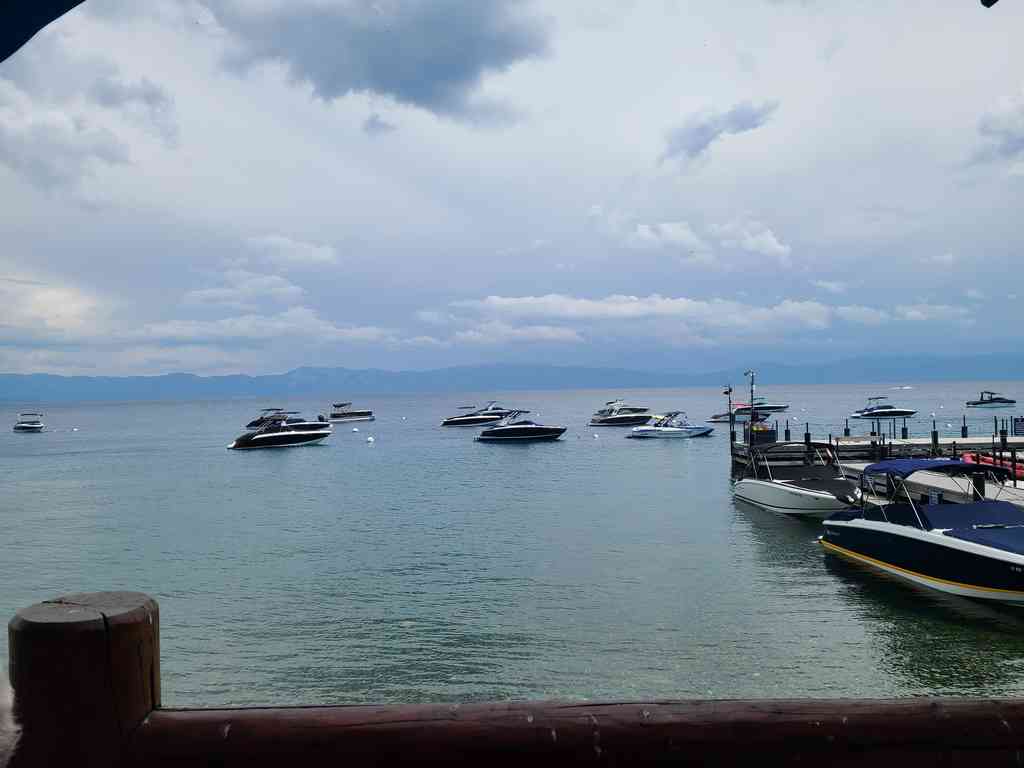 Lunch overlooking Lake Tahoe.