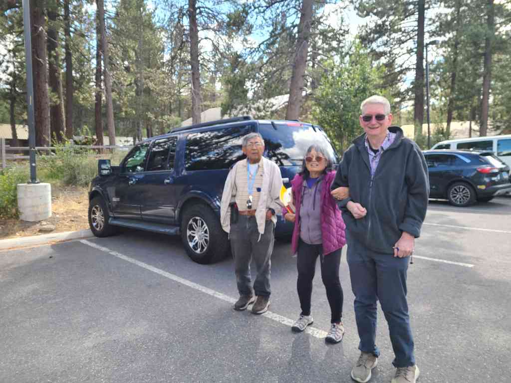 Vic, Doris, and Charles with 'Big Blue' (our 2008 Ford Expedition EL).